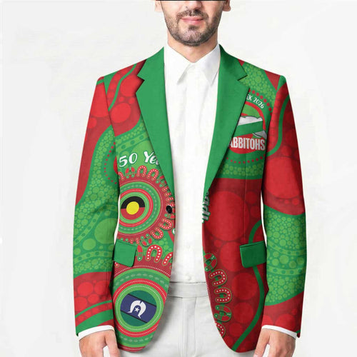 Rabbitohs NAIDOC Week 2026 Personalised Blazer 50 Years of Deadly Aboriginal Art