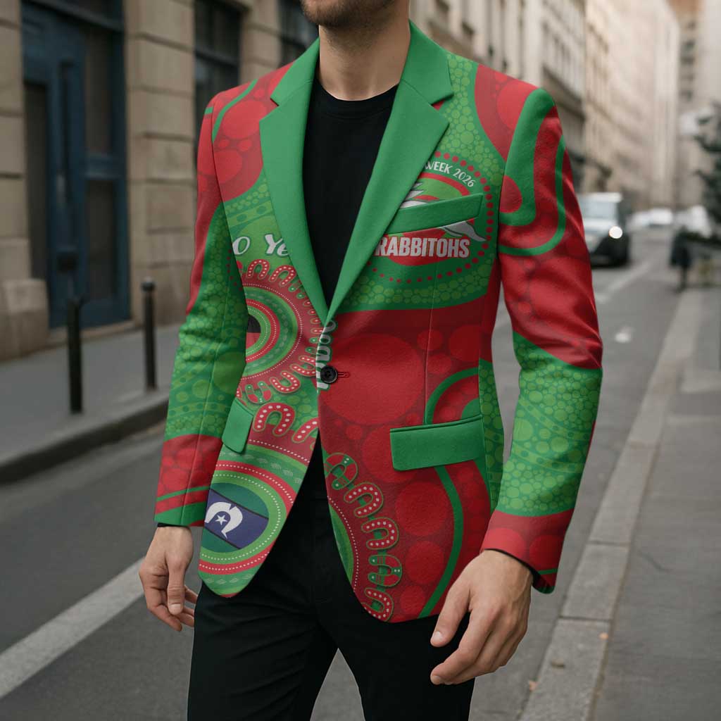 Rabbitohs NAIDOC Week 2026 Personalised Blazer 50 Years of Deadly Aboriginal Art