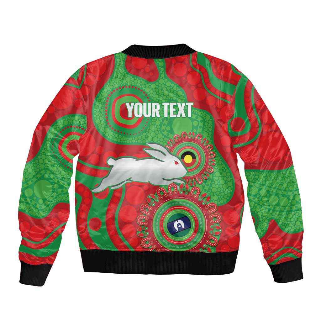 Rabbitohs NAIDOC Week 2026 Personalised Bomber Jacket 50 Years of Deadly Aboriginal Art