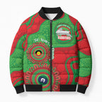Rabbitohs NAIDOC Week 2026 Personalised Bomber Puffer Jacket 50 Years of Deadly Aboriginal Art