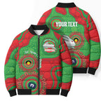 Rabbitohs NAIDOC Week 2026 Personalised Bomber Puffer Jacket 50 Years of Deadly Aboriginal Art