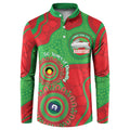 Rabbitohs NAIDOC Week 2026 Personalised Button Sweatshirt 50 Years of Deadly Aboriginal Art