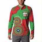 Rabbitohs NAIDOC Week 2026 Personalised Button Sweatshirt 50 Years of Deadly Aboriginal Art