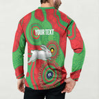 Rabbitohs NAIDOC Week 2026 Personalised Button Sweatshirt 50 Years of Deadly Aboriginal Art