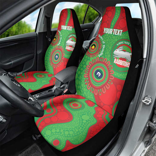 Rabbitohs NAIDOC Week 2026 Personalised Car Seat Cover 50 Years of Deadly Aboriginal Art