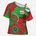 Rabbitohs NAIDOC Week 2026 Personalised Cross Shoulder Shirt 50 Years of Deadly Aboriginal Art