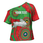 Rabbitohs NAIDOC Week 2026 Personalised Cross Shoulder Shirt 50 Years of Deadly Aboriginal Art