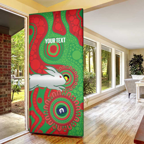 Rabbitohs NAIDOC Week 2026 Personalised Door Cover 50 Years of Deadly Aboriginal Art