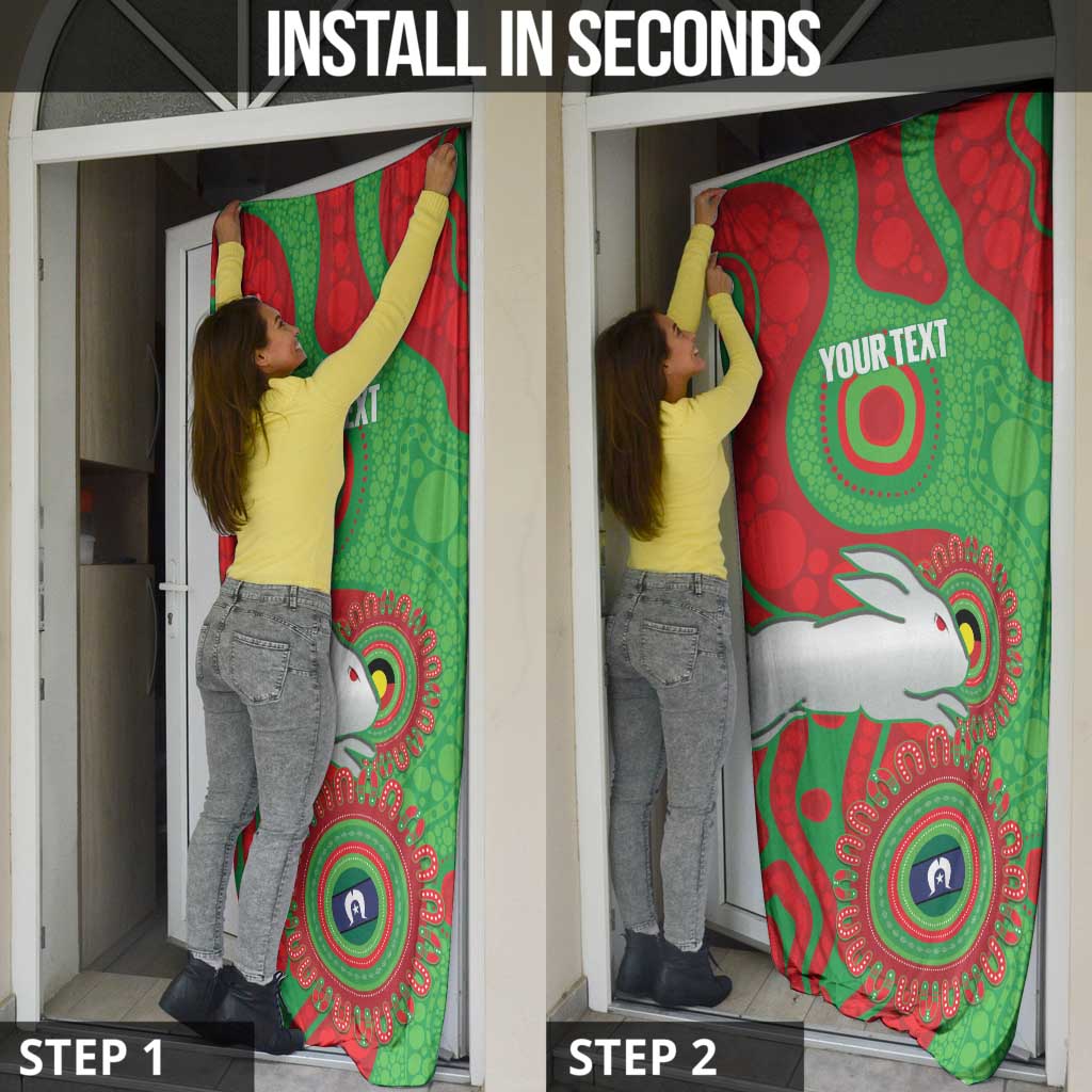 Rabbitohs NAIDOC Week 2026 Personalised Door Cover 50 Years of Deadly Aboriginal Art