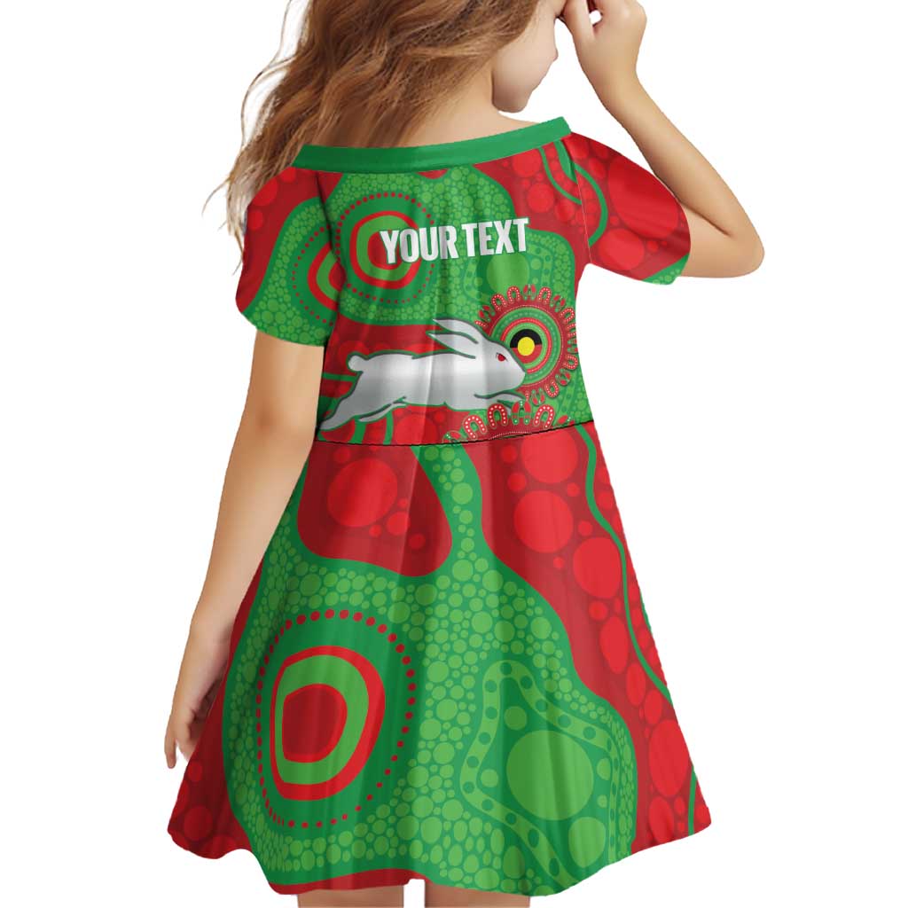 Rabbitohs NAIDOC Week 2026 Personalised Family Matching Off Shoulder Maxi Dress and Hawaiian Shirt 50 Years of Deadly Aboriginal Art