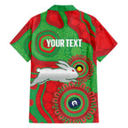 Rabbitohs NAIDOC Week 2026 Personalised Family Matching Off Shoulder Maxi Dress and Hawaiian Shirt 50 Years of Deadly Aboriginal Art