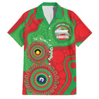 Rabbitohs NAIDOC Week 2026 Personalised Family Matching Off Shoulder Short Dress and Hawaiian Shirt 50 Years of Deadly Aboriginal Art