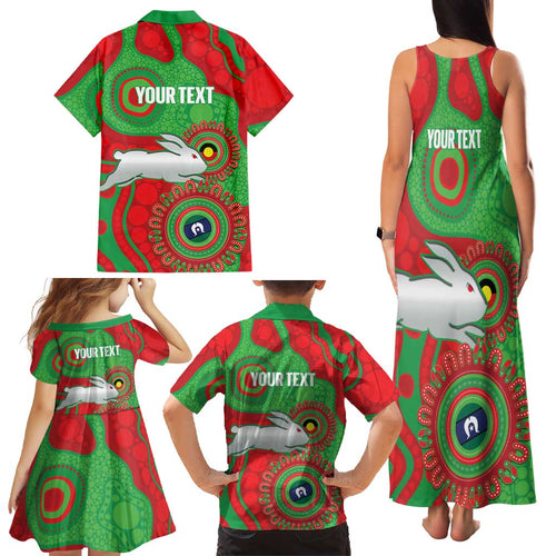 Rabbitohs NAIDOC Week 2026 Personalised Family Matching Tank Maxi Dress and Hawaiian Shirt 50 Years of Deadly Aboriginal Art