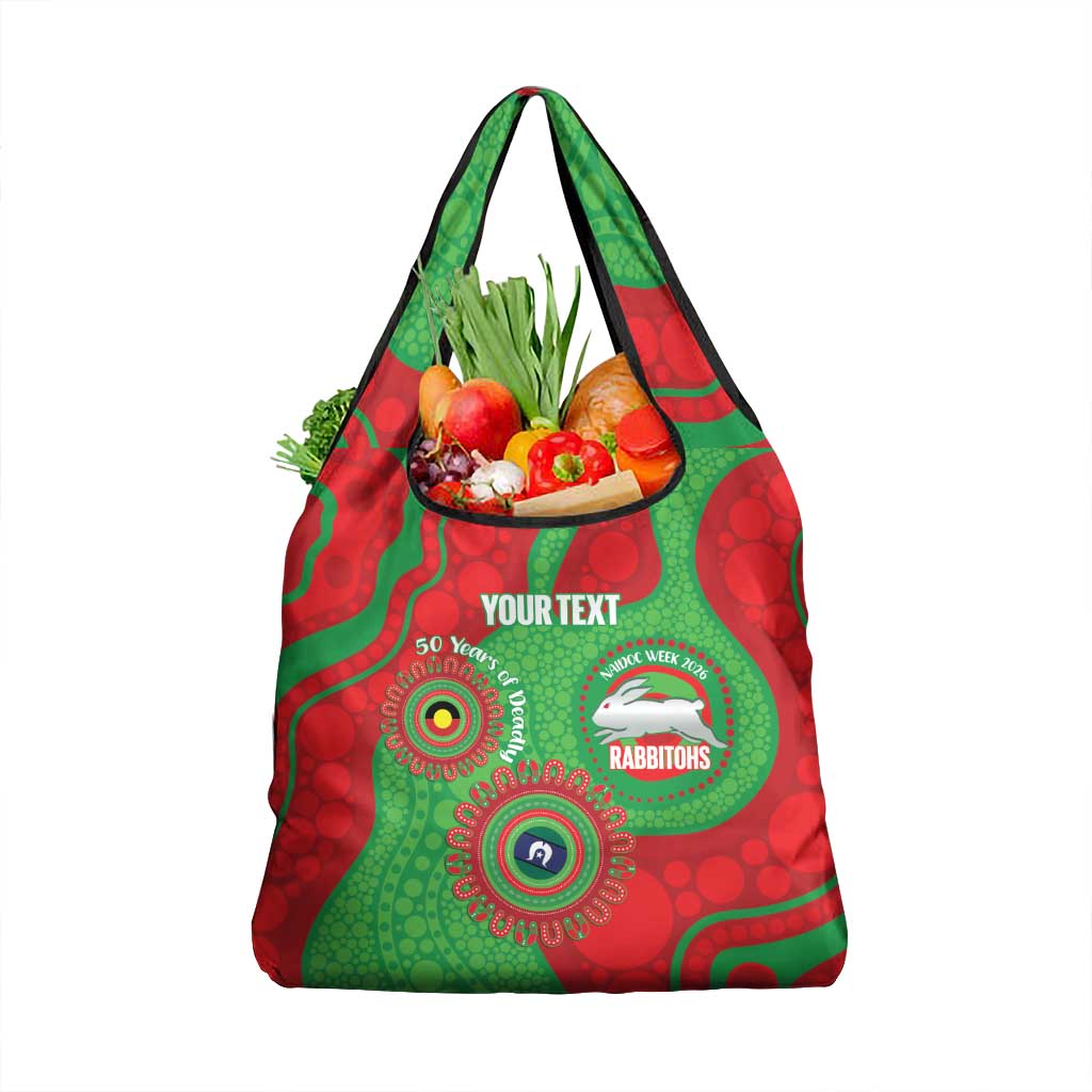 Rabbitohs NAIDOC Week 2026 Personalised Grocery Bag 50 Years of Deadly Aboriginal Art