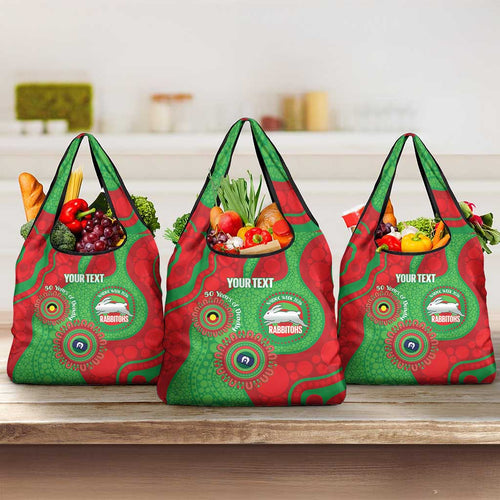 Rabbitohs NAIDOC Week 2026 Personalised Grocery Bag 50 Years of Deadly Aboriginal Art