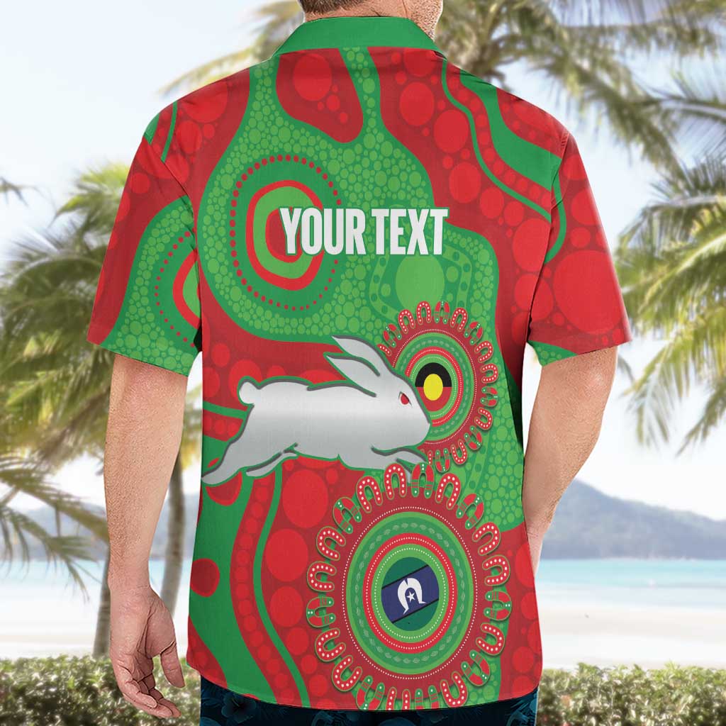 Rabbitohs NAIDOC Week 2026 Personalised Hawaiian Shirt 50 Years of Deadly Aboriginal Art