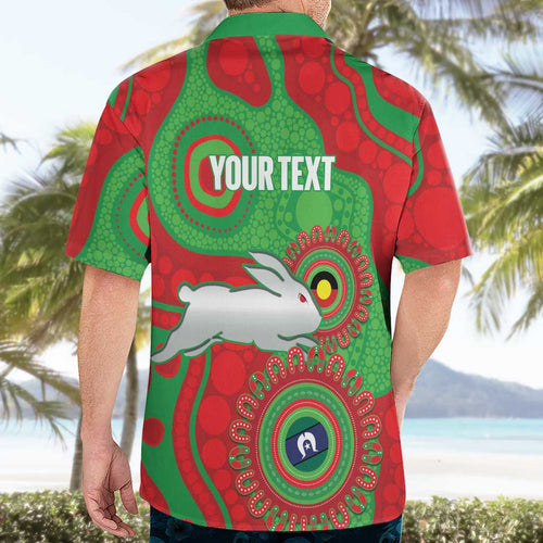 Rabbitohs NAIDOC Week 2026 Personalised Hawaiian Shirt 50 Years of Deadly Aboriginal Art