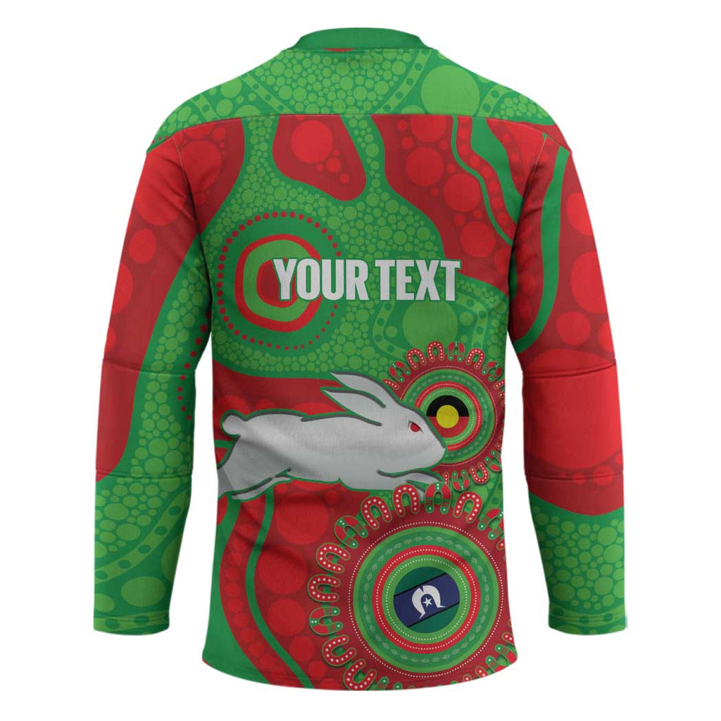 Rabbitohs NAIDOC Week 2026 Personalised Hockey Jersey 50 Years of Deadly Aboriginal Art
