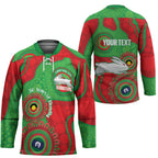 Rabbitohs NAIDOC Week 2026 Personalised Hockey Jersey 50 Years of Deadly Aboriginal Art