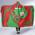 Rabbitohs NAIDOC Week 2026 Personalised Hooded Blanket 50 Years of Deadly Aboriginal Art