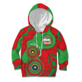 Rabbitohs NAIDOC Week 2026 Personalised Kid Hoodie 50 Years of Deadly Aboriginal Art