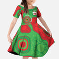 Rabbitohs NAIDOC Week 2026 Personalised Kid Short Sleeve Dress 50 Years of Deadly Aboriginal Art
