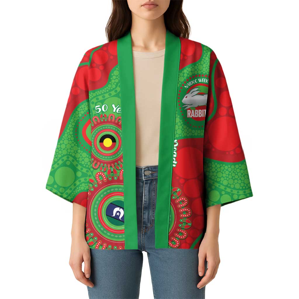 Rabbitohs NAIDOC Week 2026 Personalised Kimono 50 Years of Deadly Aboriginal Art