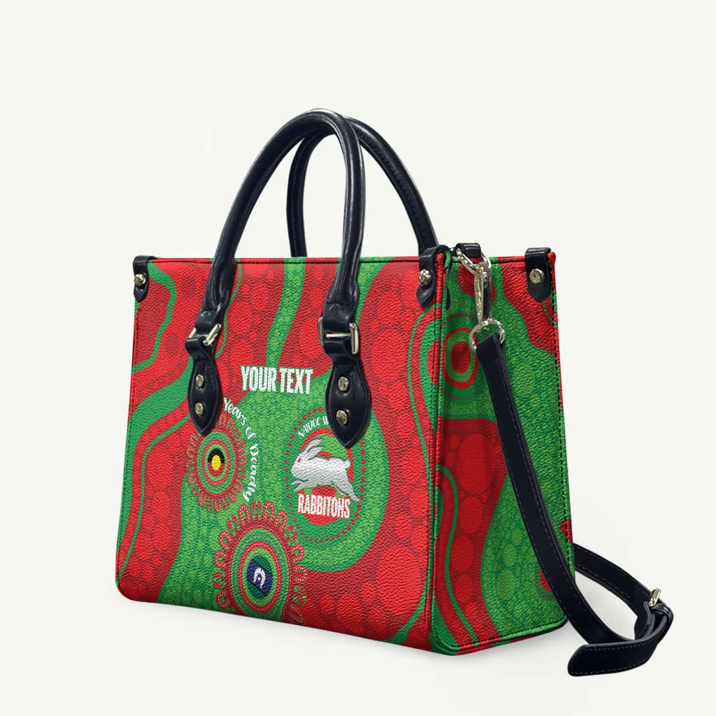 Rabbitohs NAIDOC Week 2026 Personalised Leather Bag 50 Years of Deadly Aboriginal Art