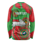 Rabbitohs NAIDOC Week 2026 Personalised Long Sleeve Shirt 50 Years of Deadly Aboriginal Art