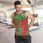 Rabbitohs NAIDOC Week 2026 Personalised Men Tank Top 50 Years of Deadly Aboriginal Art