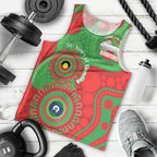Rabbitohs NAIDOC Week 2026 Personalised Men Tank Top 50 Years of Deadly Aboriginal Art