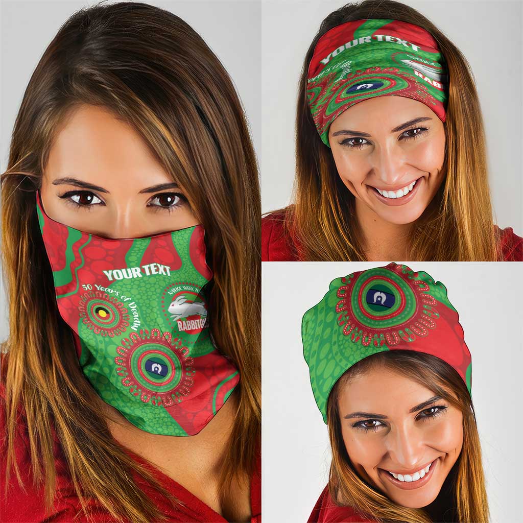 Rabbitohs NAIDOC Week 2026 Personalised Neck Gaiter 50 Years of Deadly Aboriginal Art