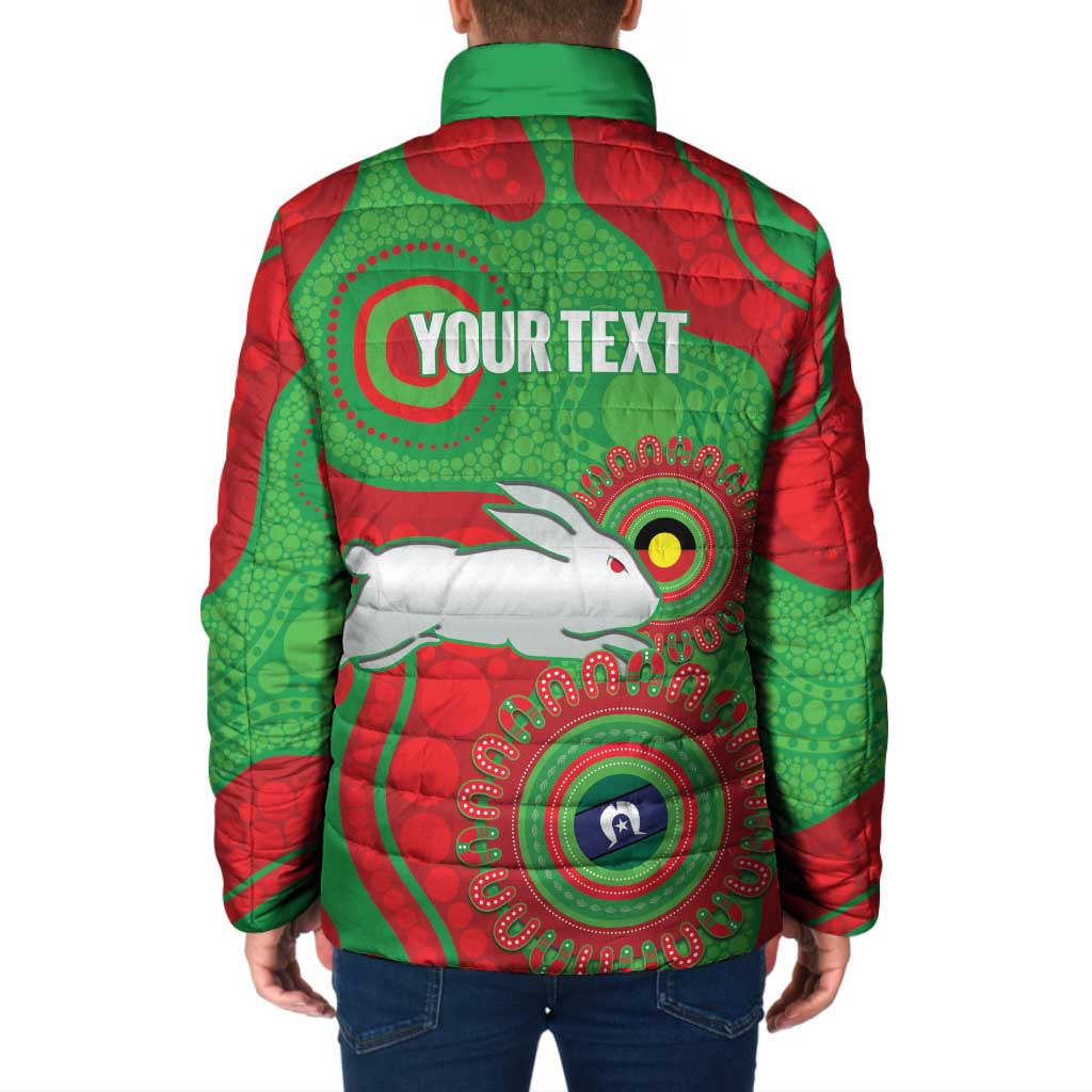 Rabbitohs NAIDOC Week 2026 Personalised Padded Jacket 50 Years of Deadly Aboriginal Art