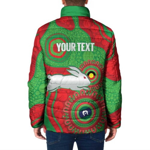 Rabbitohs NAIDOC Week 2026 Personalised Padded Jacket 50 Years of Deadly Aboriginal Art