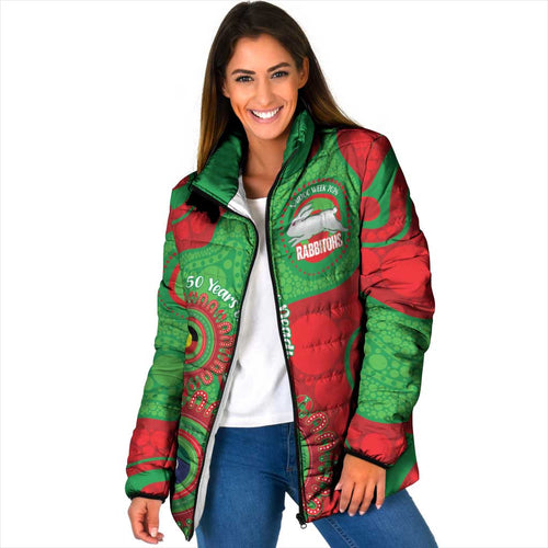 Rabbitohs NAIDOC Week 2026 Personalised Padded Jacket 50 Years of Deadly Aboriginal Art