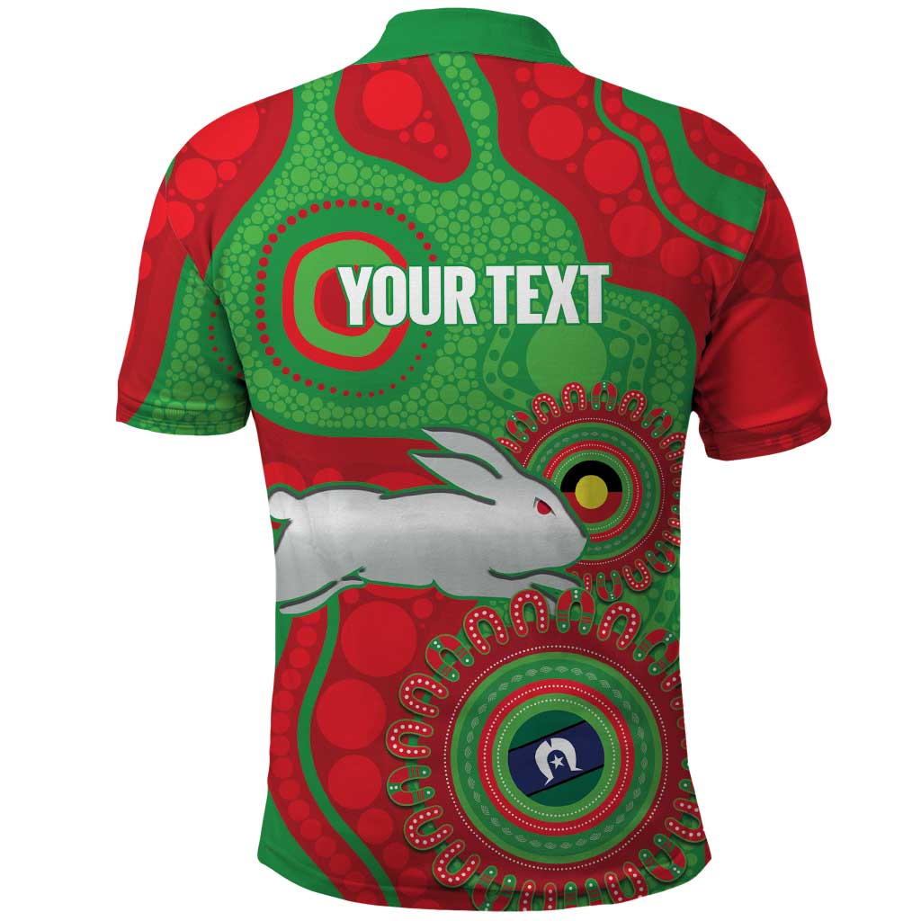 Rabbitohs NAIDOC Week 2026 Personalised Polo Shirt 50 Years of Deadly Aboriginal Art