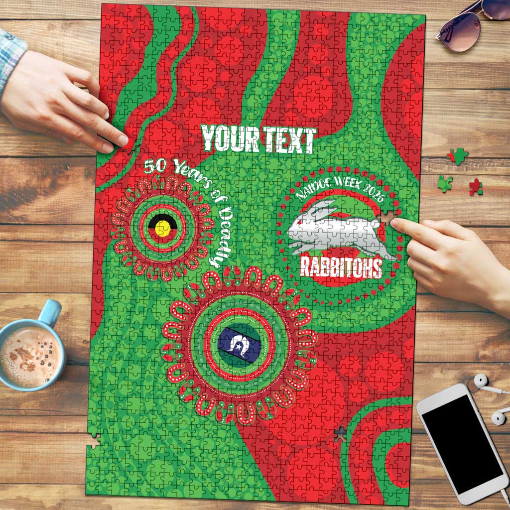 Rabbitohs NAIDOC Week 2026 Personalised Puzzle 50 Years of Deadly Aboriginal Art