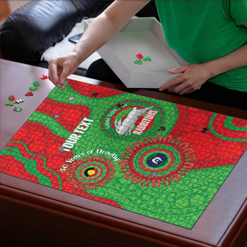 Rabbitohs NAIDOC Week 2026 Personalised Puzzle 50 Years of Deadly Aboriginal Art