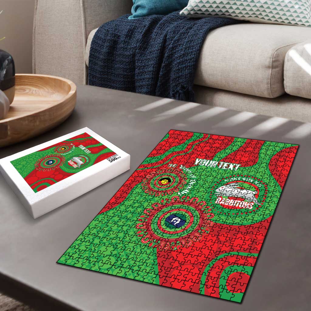 Rabbitohs NAIDOC Week 2026 Personalised Puzzle 50 Years of Deadly Aboriginal Art