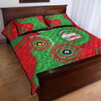 Rabbitohs NAIDOC Week 2026 Personalised Quilt Bed Set 50 Years of Deadly Aboriginal Art