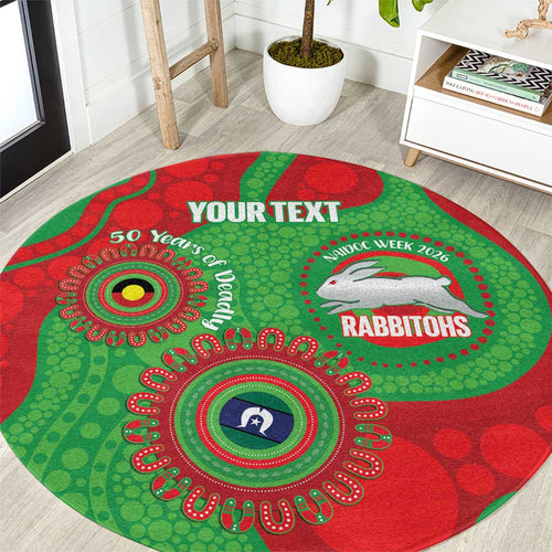 Rabbitohs NAIDOC Week 2026 Personalised Round Carpet 50 Years of Deadly Aboriginal Art