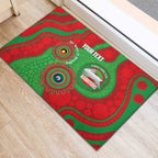Rabbitohs NAIDOC Week 2026 Personalised Rubber Doormat 50 Years of Deadly Aboriginal Art