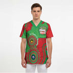 Rabbitohs NAIDOC Week 2026 Personalised Scrub Top 50 Years of Deadly Aboriginal Art