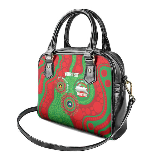 Rabbitohs NAIDOC Week 2026 Personalised Shoulder Handbag 50 Years of Deadly Aboriginal Art