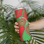 Rabbitohs NAIDOC Week 2026 Personalised Skinny Tumbler 50 Years of Deadly Aboriginal Art