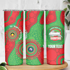 Rabbitohs NAIDOC Week 2026 Personalised Skinny Tumbler 50 Years of Deadly Aboriginal Art