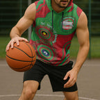 Rabbitohs NAIDOC Week 2026 Personalised Sleeveless Hoodie 50 Years of Deadly Aboriginal Art