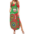 Rabbitohs NAIDOC Week 2026 Personalised Summer Maxi Dress 50 Years of Deadly Aboriginal Art