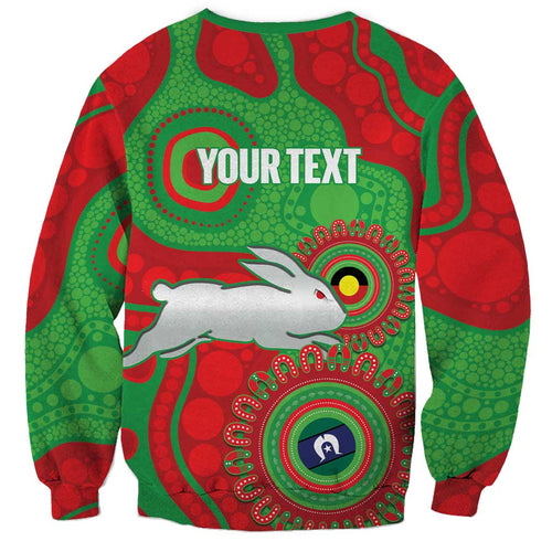 Rabbitohs NAIDOC Week 2026 Personalised Sweatshirt 50 Years of Deadly Aboriginal Art