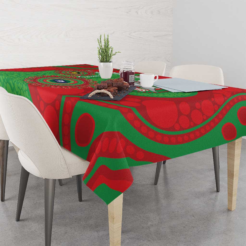 Rabbitohs NAIDOC Week 2026 Personalised Tablecloth 50 Years of Deadly Aboriginal Art